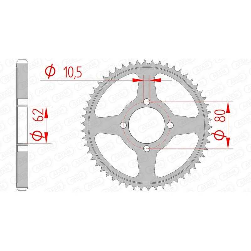 AFAM Standard steel crown 12224 - 428 1074420001