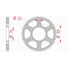 AFAM Standard steel crown 12227 - 428 1074422001
