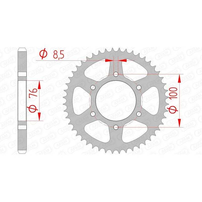 AFAM Standard steel crown 12227 - 428 1074422001