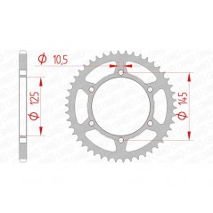 AFAM Standard steel crown 12305 - 520 1074430001