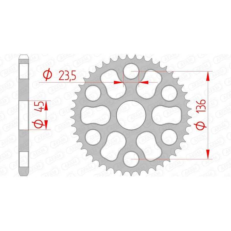 AFAM Standard steel crown 12325 - 428 1074434001