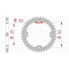 AFAM Standard steel crown 12407 - 520 1074439001