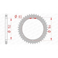 AFAM Standard steel crown 12502 - 520 1074442001