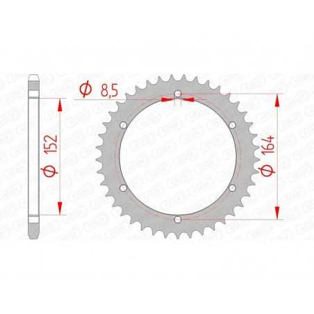 AFAM Standard steel crown 12502 - 520 1074442001
