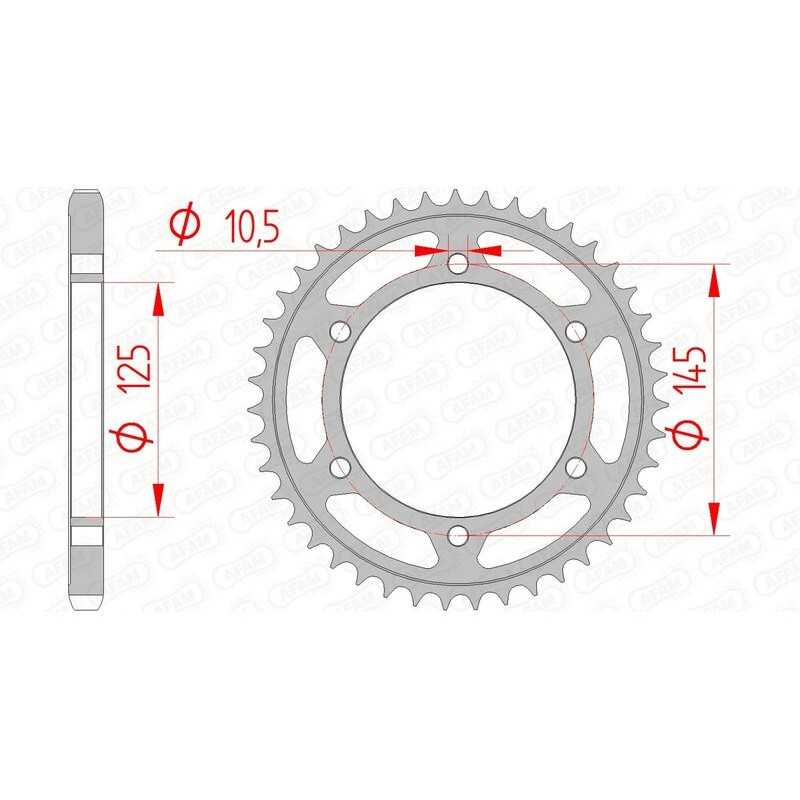 AFAM Standard steel crown 12603 - 525 1074451001