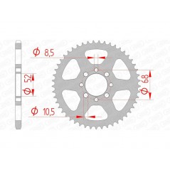 AFAM Standard steel crown 14100 - 420 1074482001