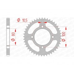 AFAM Standard steel crown 14213 - 428 1074500001