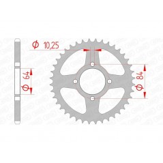 AFAM Standard steel crown 14310 - 520 1074508001