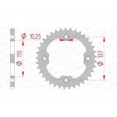 AFAM Standard steel crown 14412 - 520 1074516001