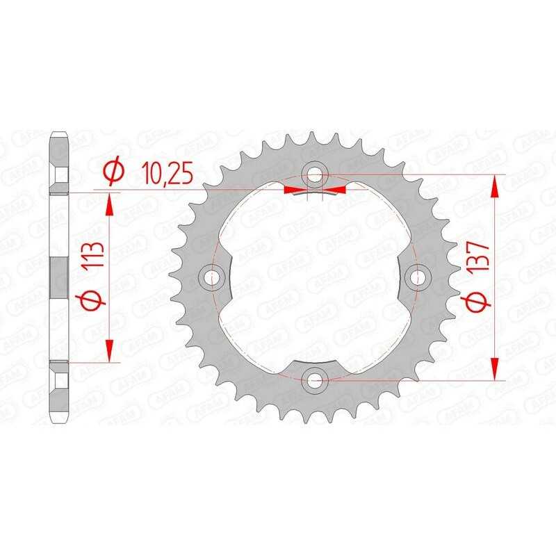 AFAM Standard steel crown 14412 - 520 1074516001