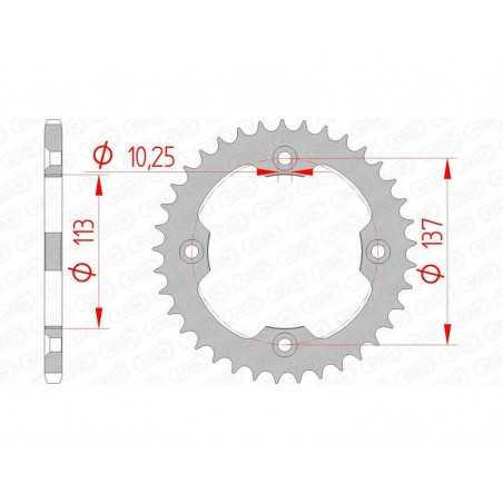 AFAM Standard steel crown 14412 - 520 1074516001