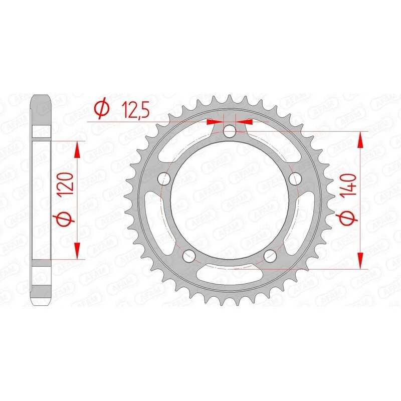 AFAM Standard steel crown 14911 - 530 1074531001