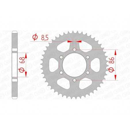 AFAM Standard steel crown 16201 - 428 1074553001