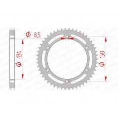 AFAM Standard steel crown 16203 - 428 1074555001