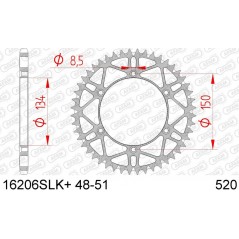 AFAM Self-cleaning steel crown 16206 - 520 1074558001