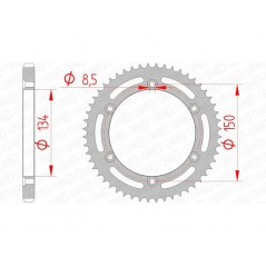 AFAM Standard steel crown 16207 - 428 1074559001