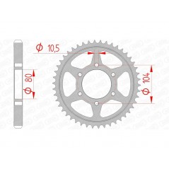 AFAM Standard steel crown 16604 - 530 1074585001