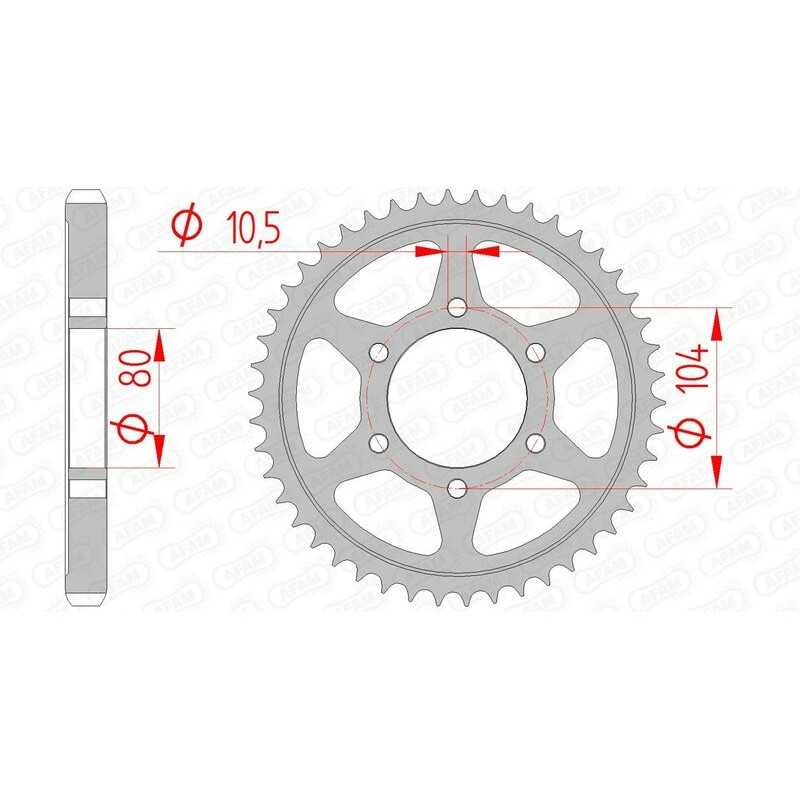AFAM Standard steel crown 16604 - 530 1074585001