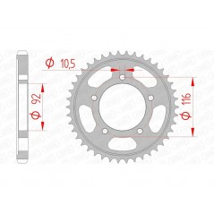 AFAM Standard steel crown 16900 - 530 1074593001