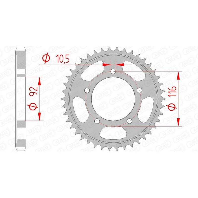 AFAM Standard steel crown 16900 - 530 1074593001