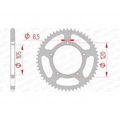AFAM Standard steel crown 35103 - 420 1074614001