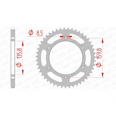 AFAM Standard steel crown 35304 - 520 1074621001