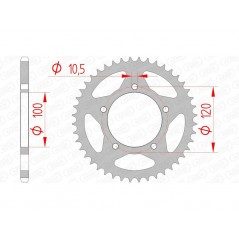AFAM Standard steel crown 35801 - 520 1074625001