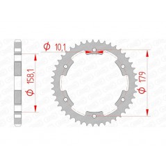 AFAM Standard steel crown 35804 - 525 1074628001