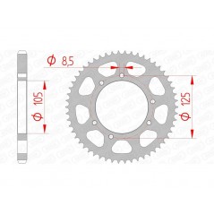 AFAM Standard steel crown 47200 - 428 1074660001