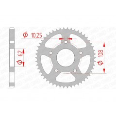 AFAM Standard steel crown 47201 - 428 1074661001