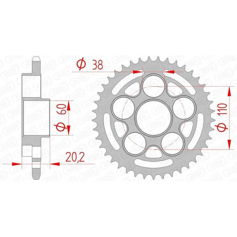 AFAM Standard steel crown 50614 - 520 1074676001