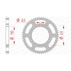 AFAM Standard steel crown 59104 - 428 1074704002