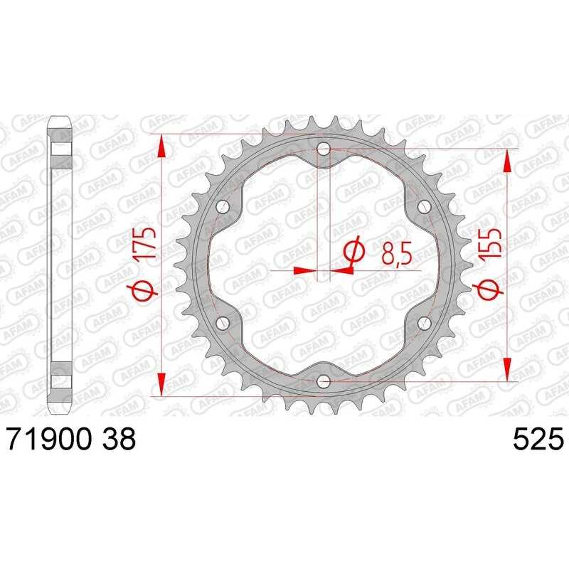 AFAM Standard steel crown 71900 - 525 1074723001