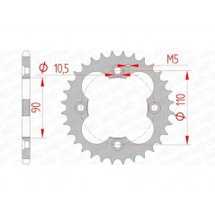 AFAM Standard steel crown 92324 - 520 1074779001