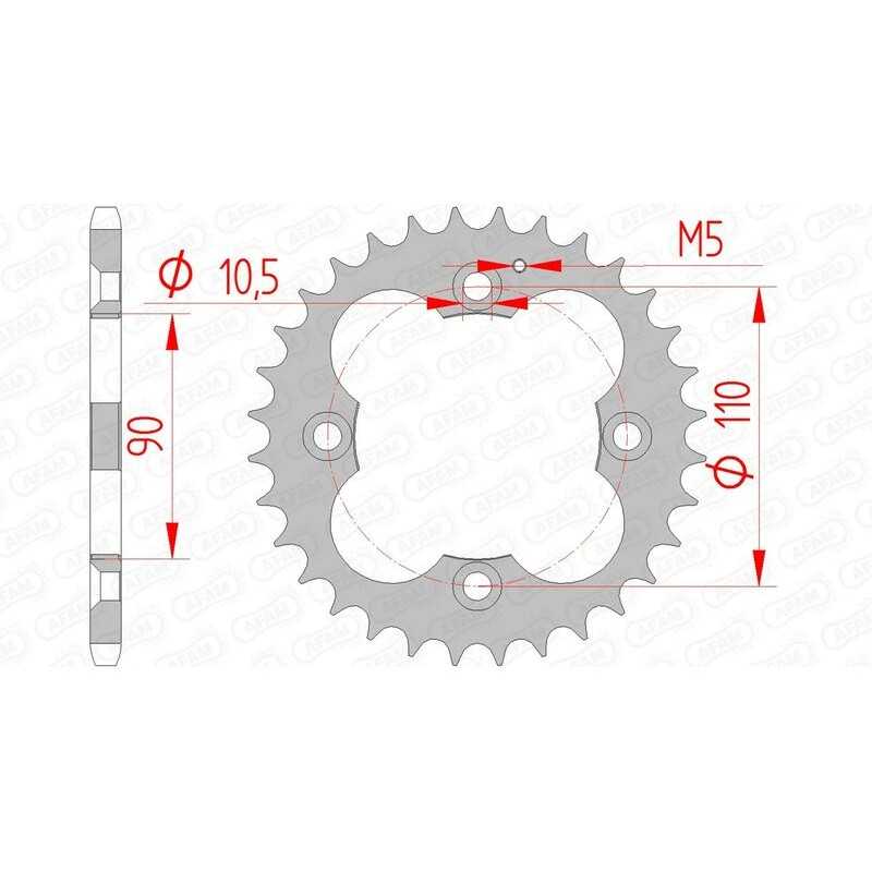 AFAM Standard steel crown 92324 - 520 1074779001