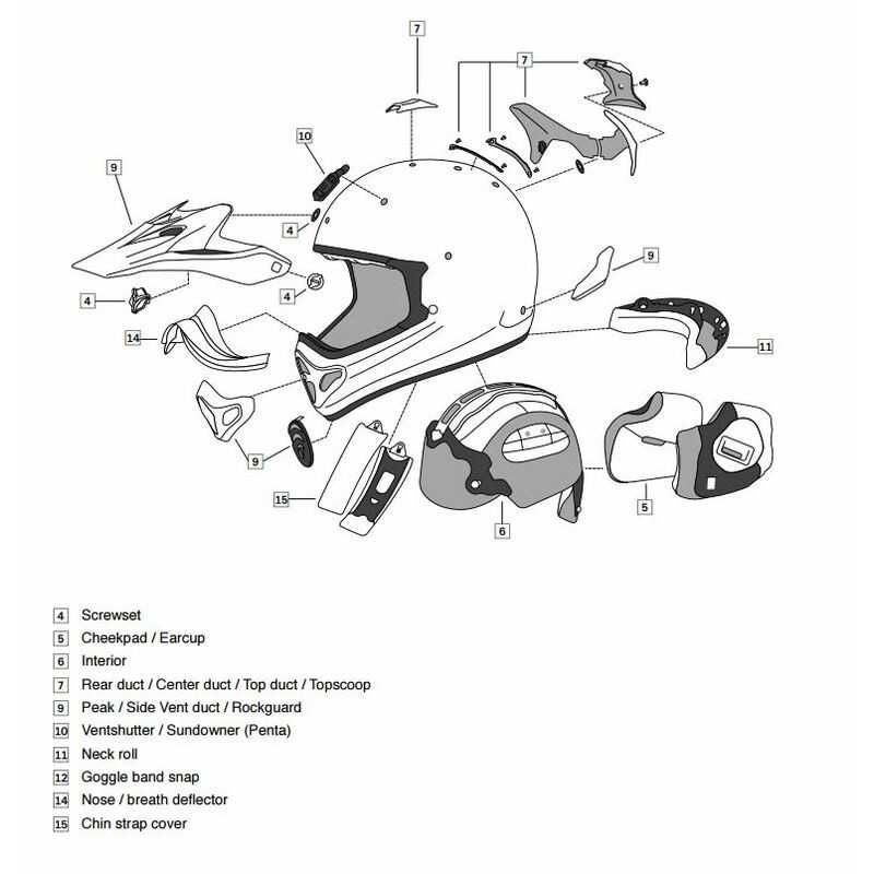 ARAI Replacement kit visor plates for helmet TOUR-X4 8002921002