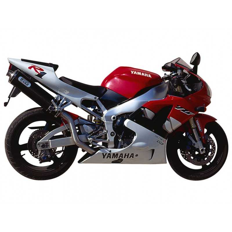 MIVV High position motorcycle exhaust / HIGH UP SPORT SLIP-ON OVAL CARBON AY.001.L3