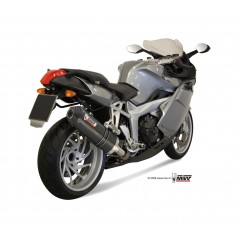 MIVV Motorcycle exhaust position STANDARD SPORT SLIP-ON OVAL CARBON WITH CARBON CAP B.003.LEC