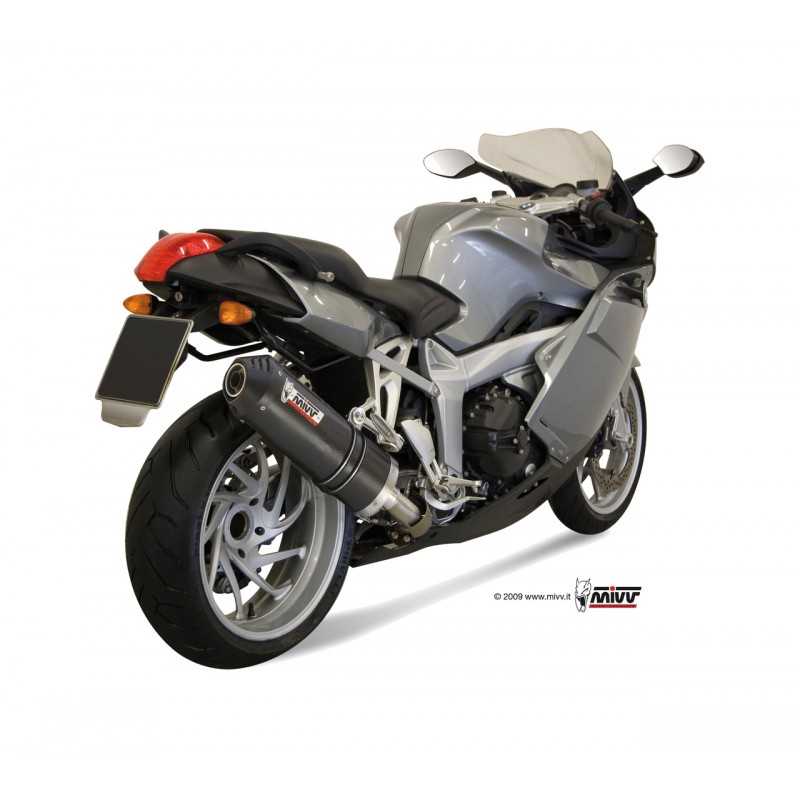 MIVV Motorcycle exhaust position STANDARD SPORT SLIP-ON OVAL CARBON WITH CARBON CAP B.003.LEC