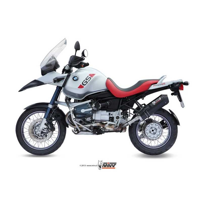 MIVV Motorcycle exhaust position STANDARD SPORT SLIP-ON OVAL CARBON WITH CARBON CAP B.015.LEC