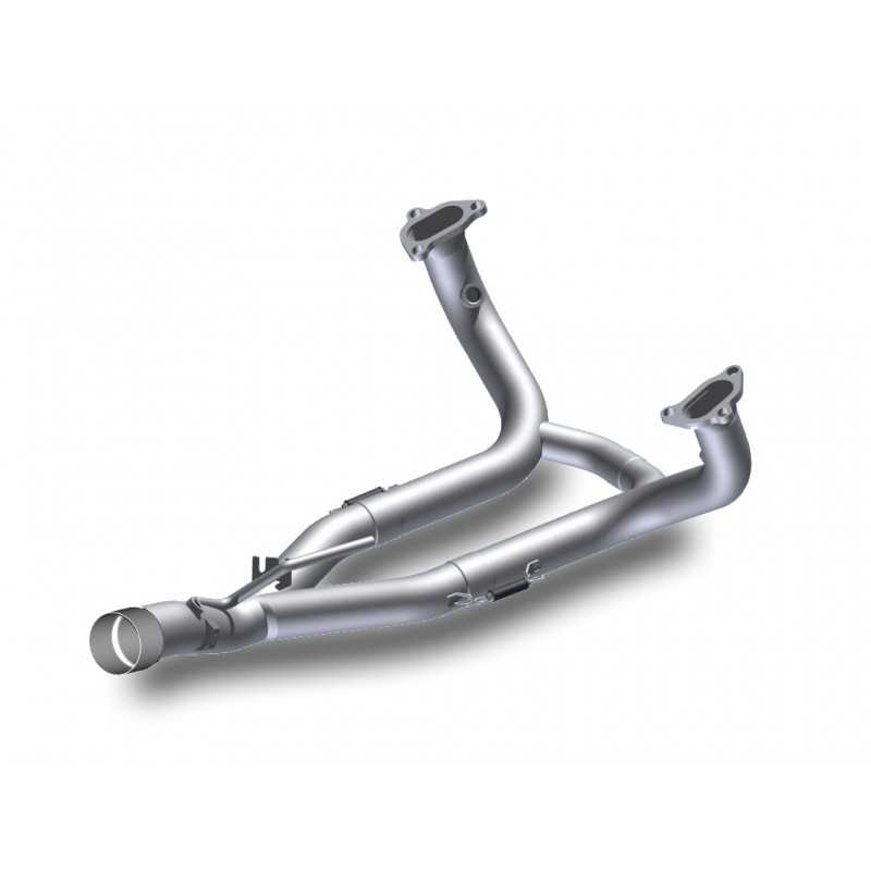 MIVV Tubo colector completo moto compatible con escapes originales y SPORT NO-KAT B.034.C1