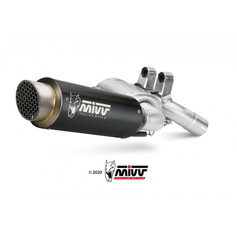 MIVV Motorcycle exhaust position STANDARD SPORT SLIP-ON GPPRO BLACK INOX B.038.LXBP