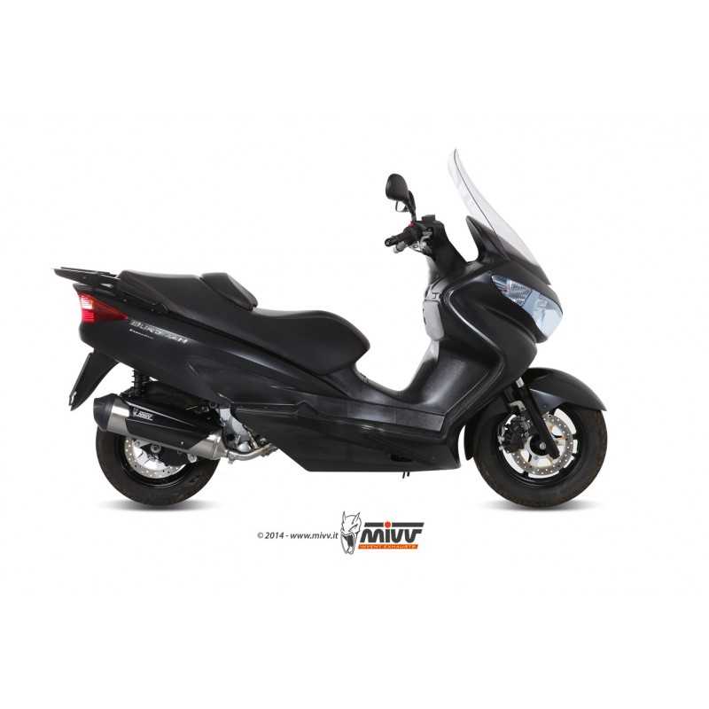 MIVV Escape moto completo posicion STANDARD URBAN FULL SYSTEM 1X1 INOX C.SU.0012.B