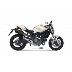 MIVV Escape moto posicion STANDARD SPORT 2 SLIP-ON SUONO BLACK WITH CARBON CAP D.023.L9