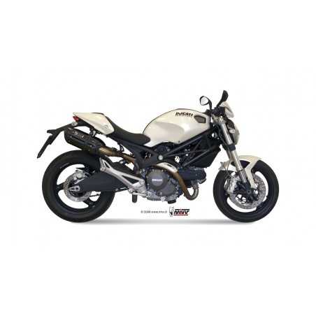 MIVV Motorcycle exhaust position STANDARD SPORT 2 SLIP-ON SUONO BLACK WITH CARBON CAP D.023.L9