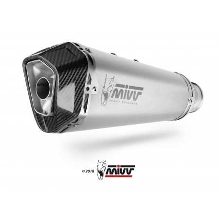 MIVV Escape moto completo posicion STANDARD SPORT FULL SYSTEM 4X2X1 DELTA RACE INOX H.072.LDRX