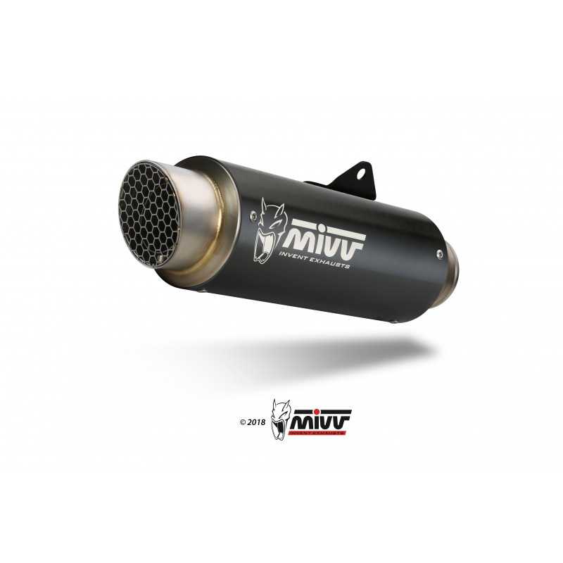MIVV Escape moto completo posicion STANDARD SPORT FULL SYSTEM 4X2X1 GPPRO BLACK INOX H.072.LXBP