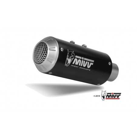 MIVV Complete motorcycle exhaust position STANDARD SPORT FULL SYSTEM 4X2X1 MK3 BLACK INOX H.072.SM3B