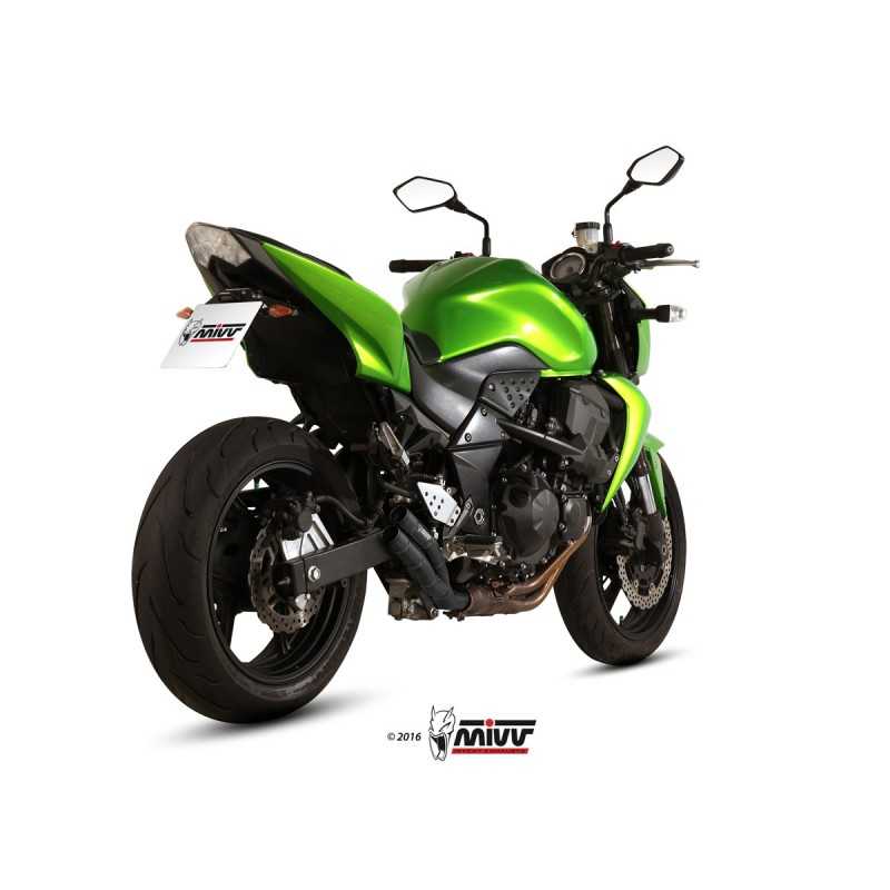 MIVV Escape moto posicion STANDARD SPORT SLIP-ON SUONO BLACK WITH CARBON CAP K.018.L9