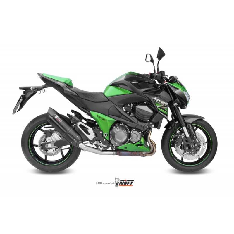 MIVV Escape moto posicion STANDARD SPORT SLIP-ON SUONO BLACK WITH CARBON CAP K.032.L9